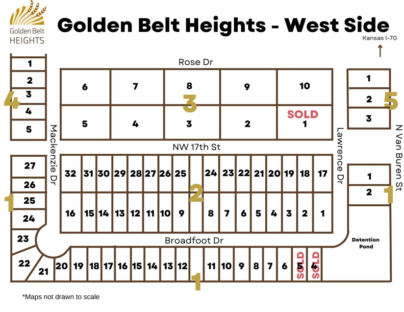 Map of Golden Belt Heights West